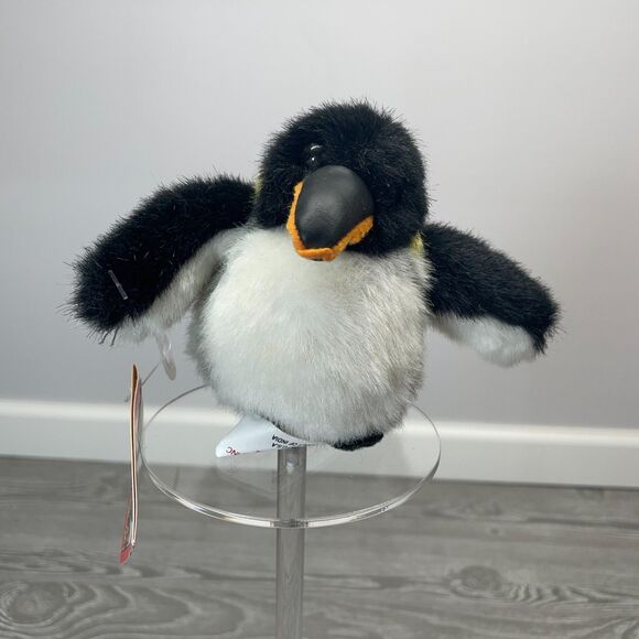Vintage 1994 K&M International Mini Emperor Penguin Plush Stuffed Animal NEW - Picture 2 of 12